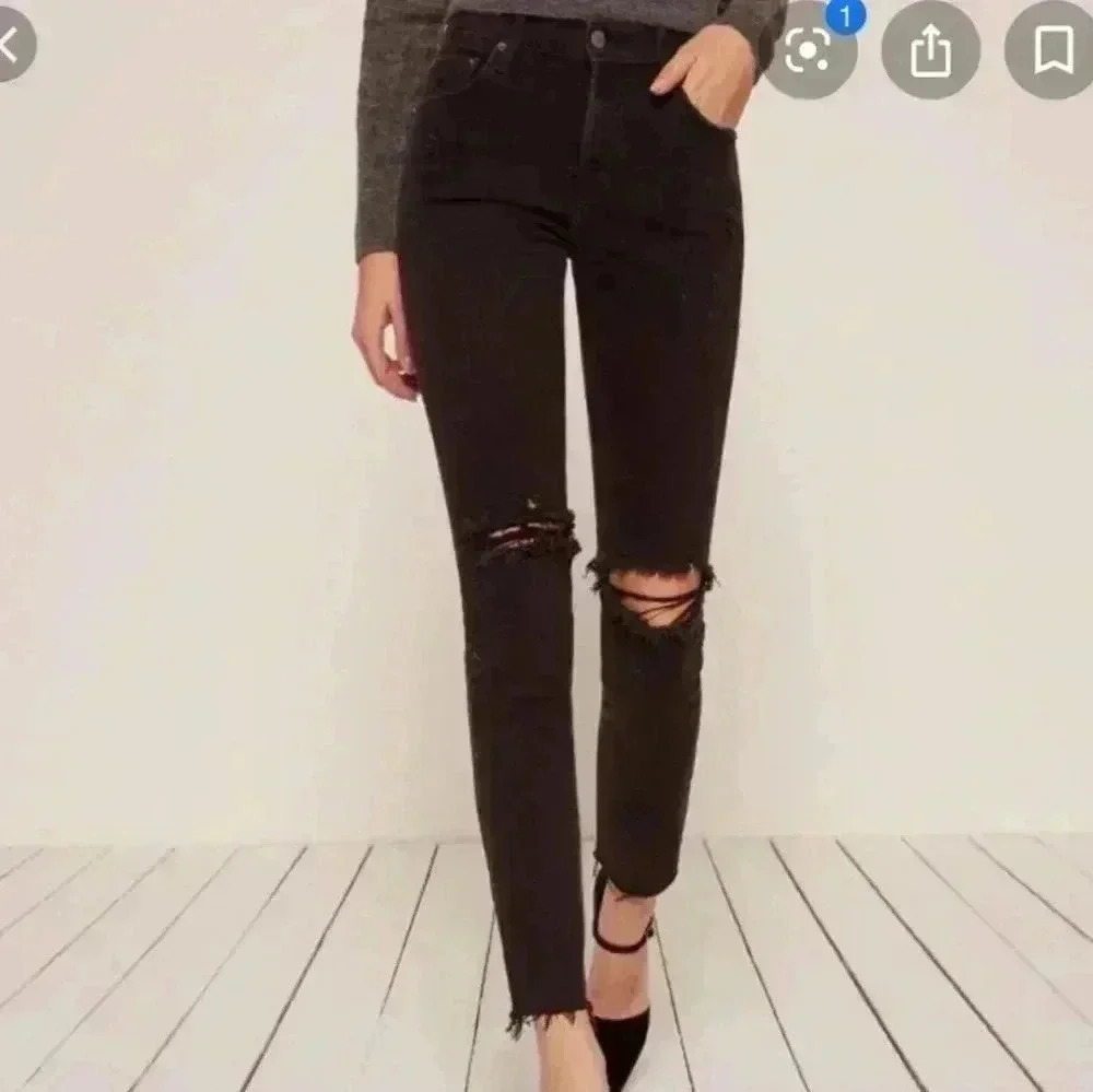 Reformation Camille High Waisted Cigarette Jeans Size 25 Women’s